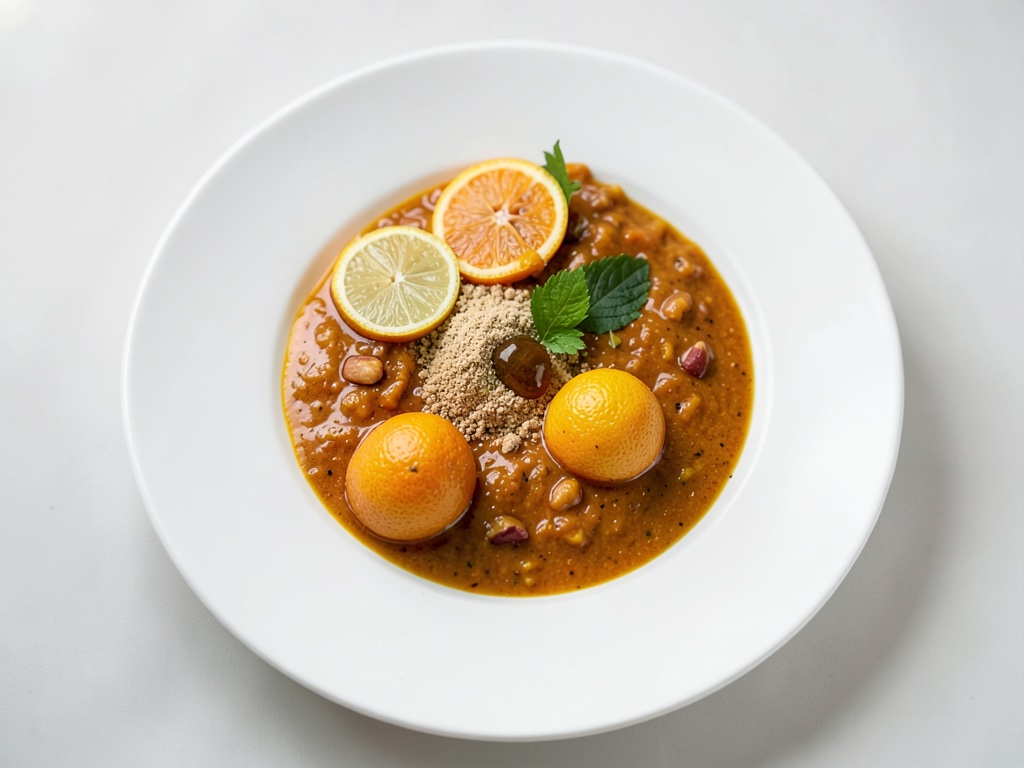 Zuppa fredda rinfrescante alle arance e fichi