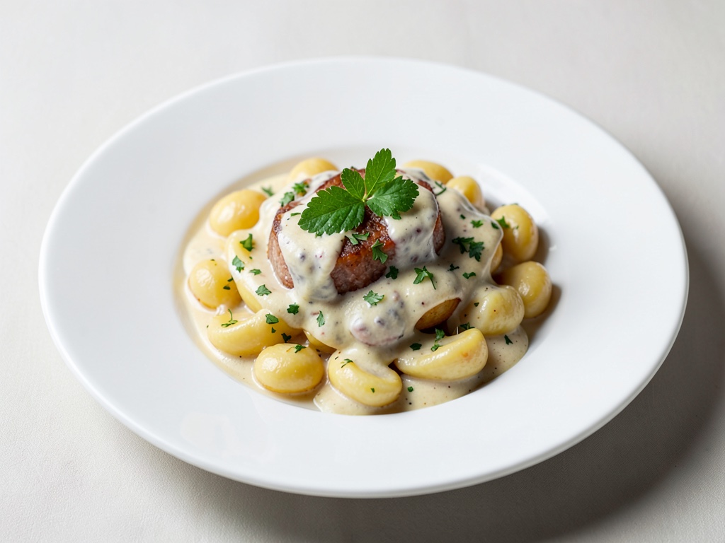Orecchiette cremose con salsa al formaggio