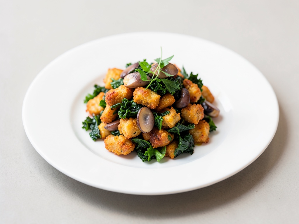 Orecchiette croccanti con cavolo nero e acciughe