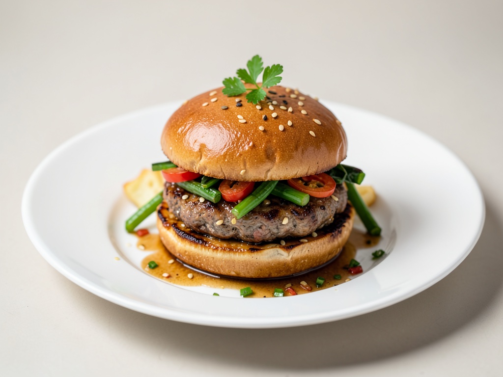 Hamburger vegani al pesce orientali