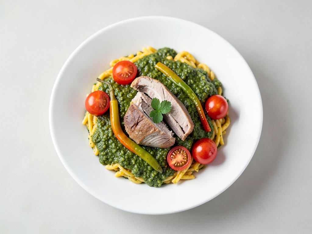 Paella al pesto
