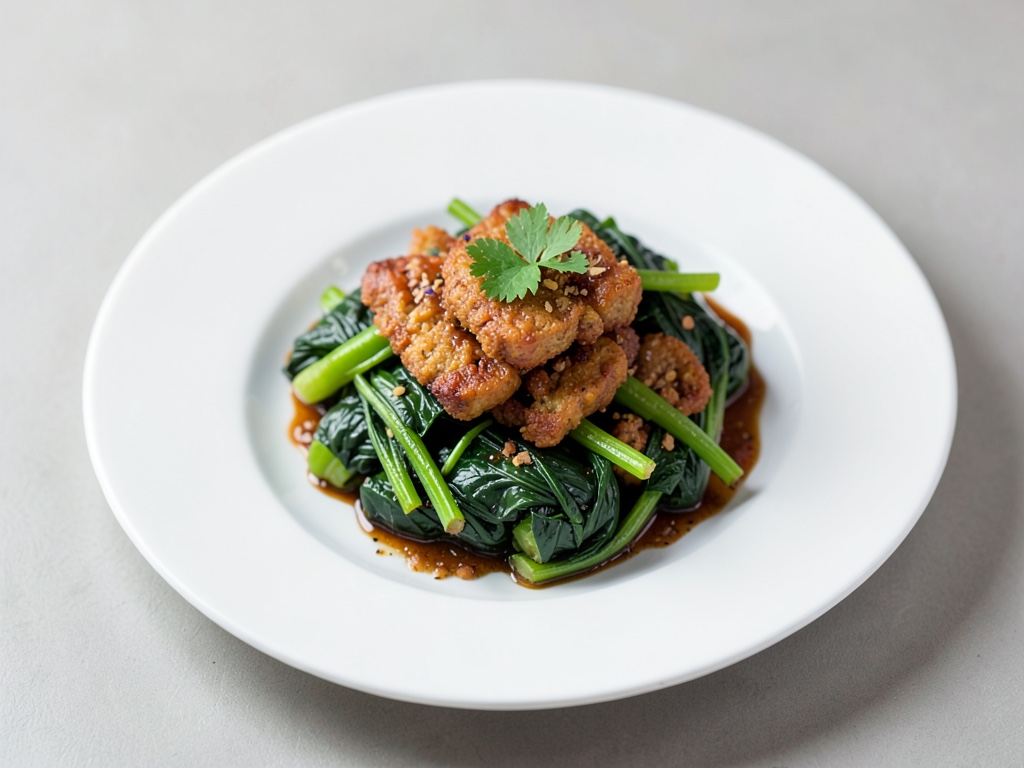 Piatti veloci di Pak Choi in padella