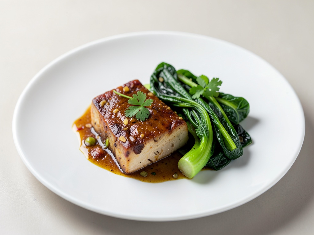 Tofu marinato con Pak Choi