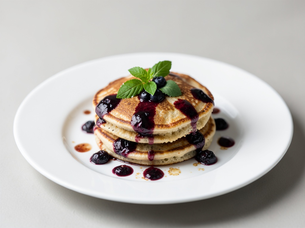 Pancake soffice ai mirtilli