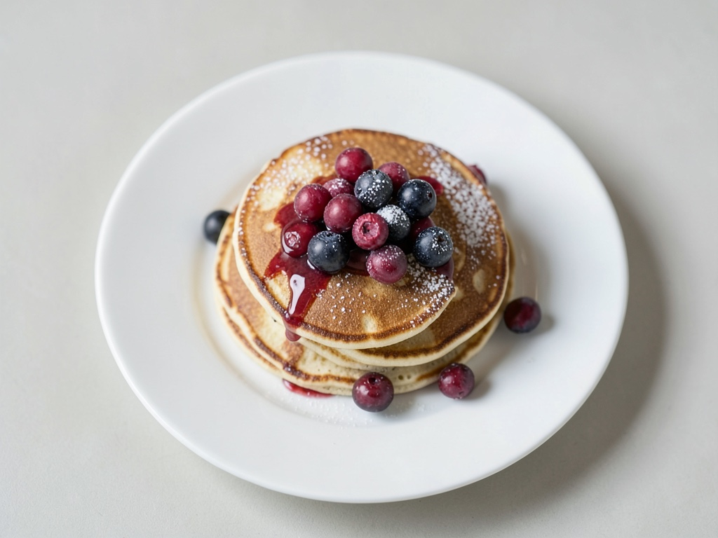 Pancake soffice ai mirtilli