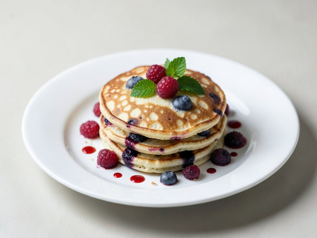 Pancake soffice ai mirtilli