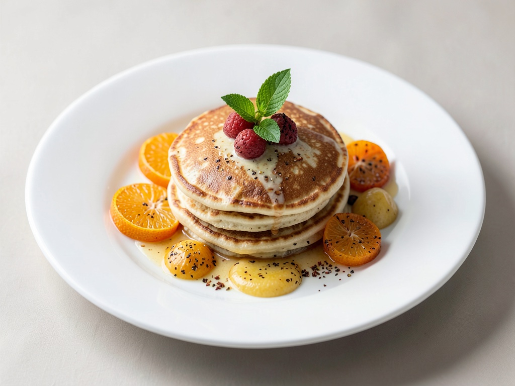 Pancake soffici con arance fruttate e speziate