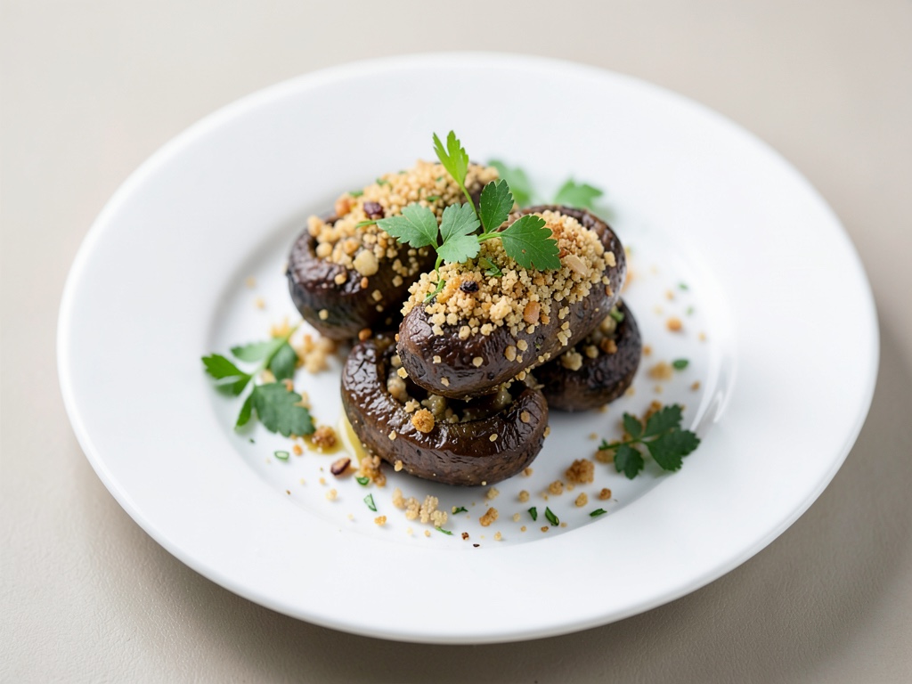 Funghi Champignon Ripieni in Panatura