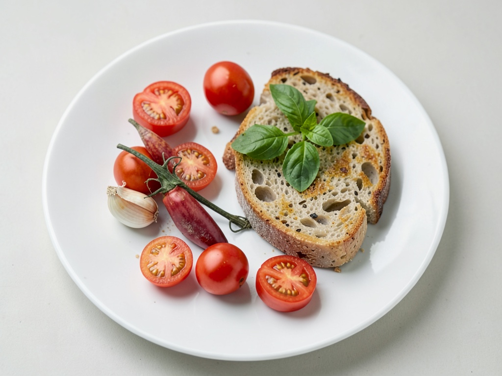 Insalata di pane croccante con chips di Parmigiano