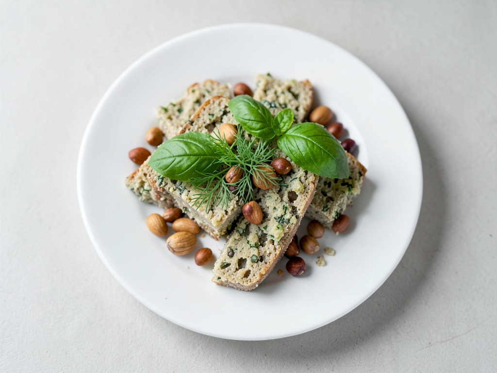Insalata di pane e pomodori croccante con pesto fatto in casa