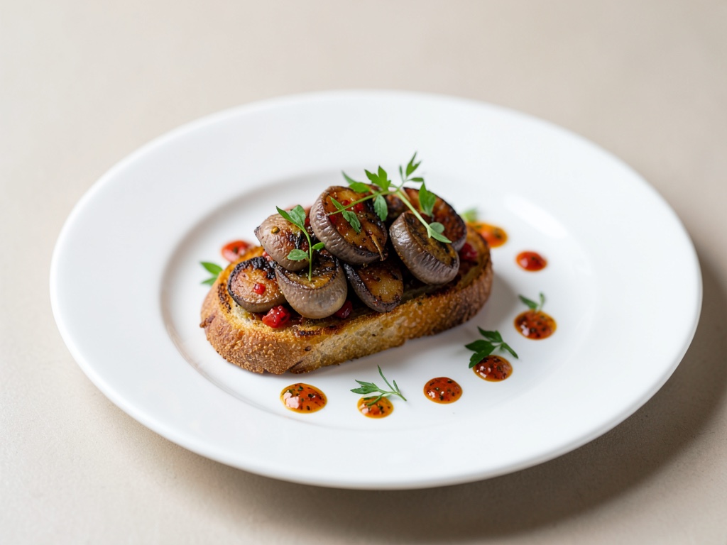 Crostini crujientes de pimiento con sardinas