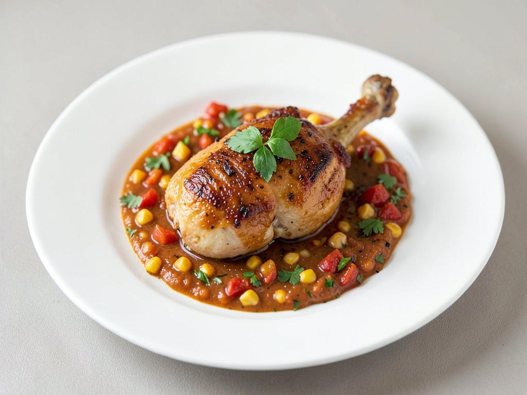 Pollo con Mais e Peperoni