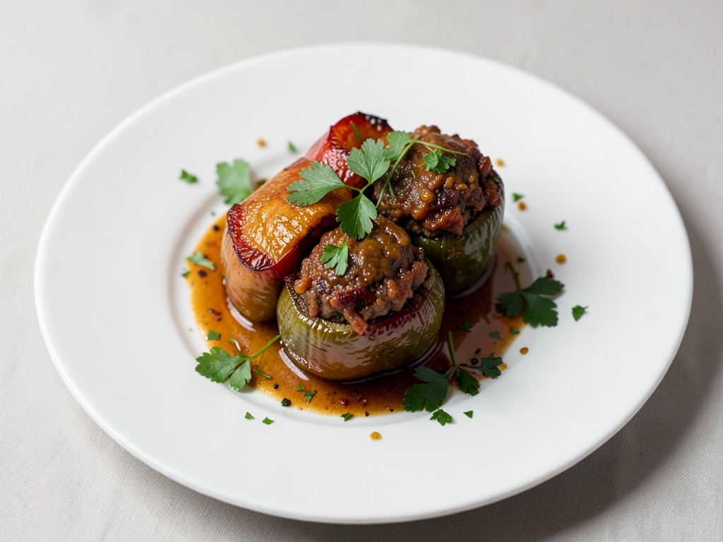 Ungarische gefüllte Paprika