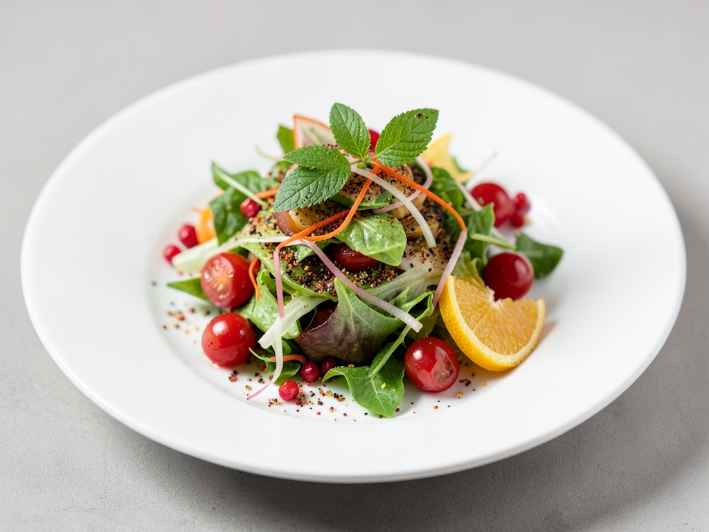 Insalata fresca di peperoni e arance