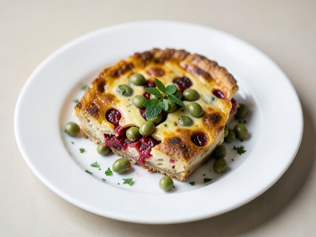 Quiche di peperoni con fagioli larghi