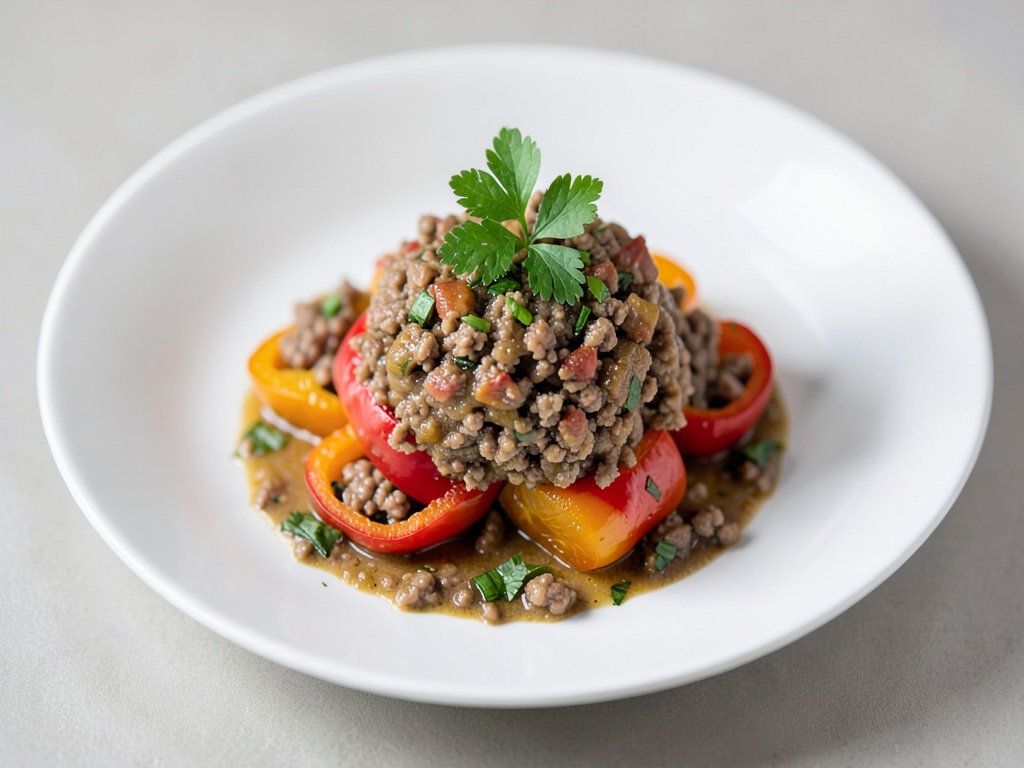 Peperoni ripiene di carne macinata