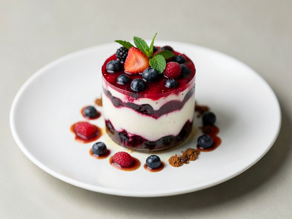 Parfait fruttato ai frutti di bosco