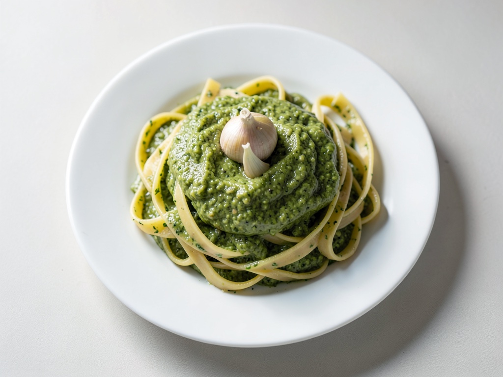 Cremige Nudeln mit Artischocken-Pesto und Tomaten