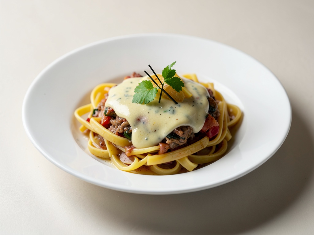 Pasta mit Champagner-Zitronen-Soße