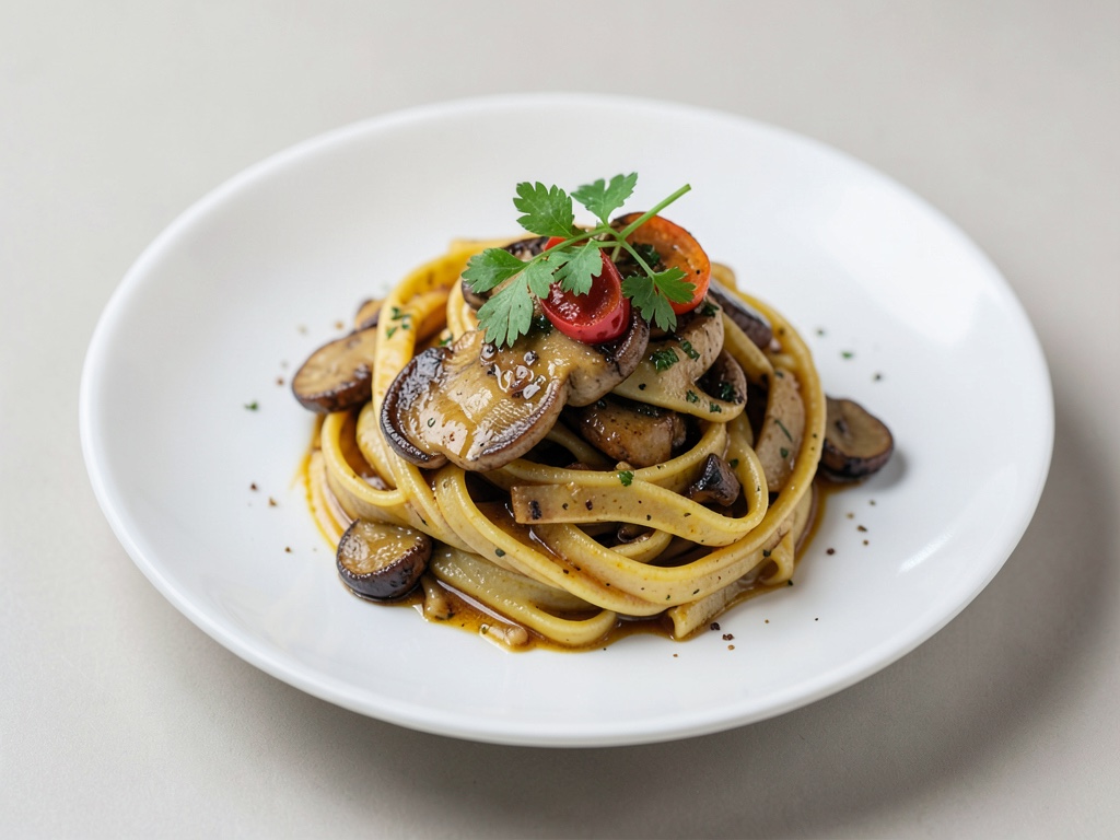 Kreative Pfifferling-Pasta