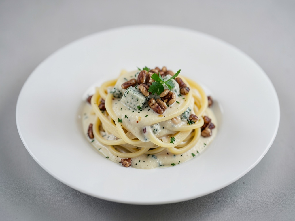 Cremige Pasta mit Gorgonzola und Walnüssen