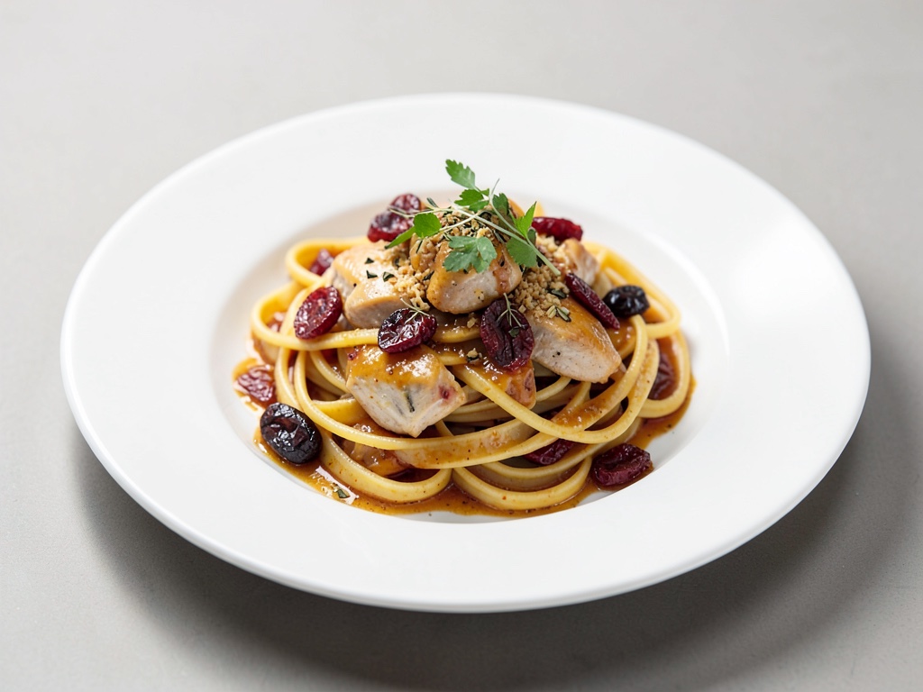 Hähnchen-Pasta mit sonnengetrockneten Tomaten