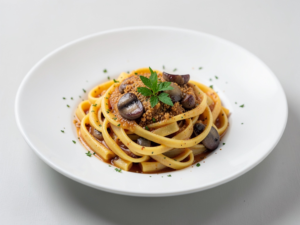 Knoblauch-Sardellen-Pasta