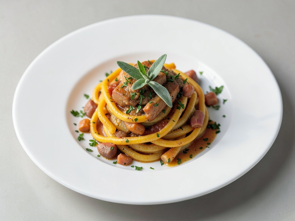 Kürbis-Pasta mit Salbei