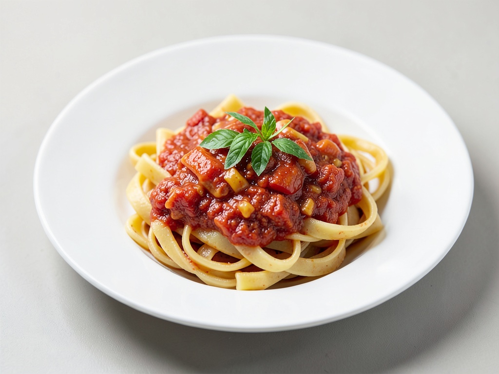 Nudeln mit cremiger Tomaten-Paprika-Soße