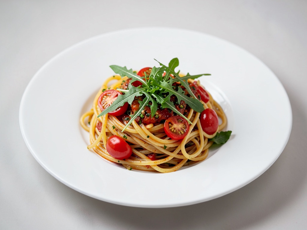 Schnelle Spaghetti mit frischen Tomaten und Rucola
