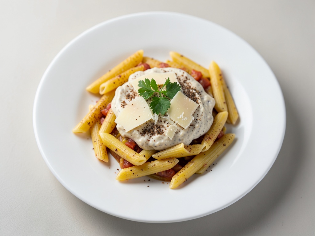Penne mit Zimt-Sahne-Soße