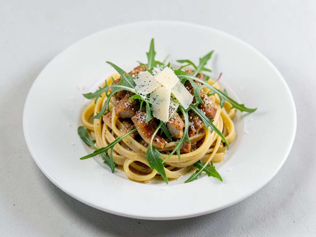 Frische Zitronen-Pasta mit Rucola und Parmesan