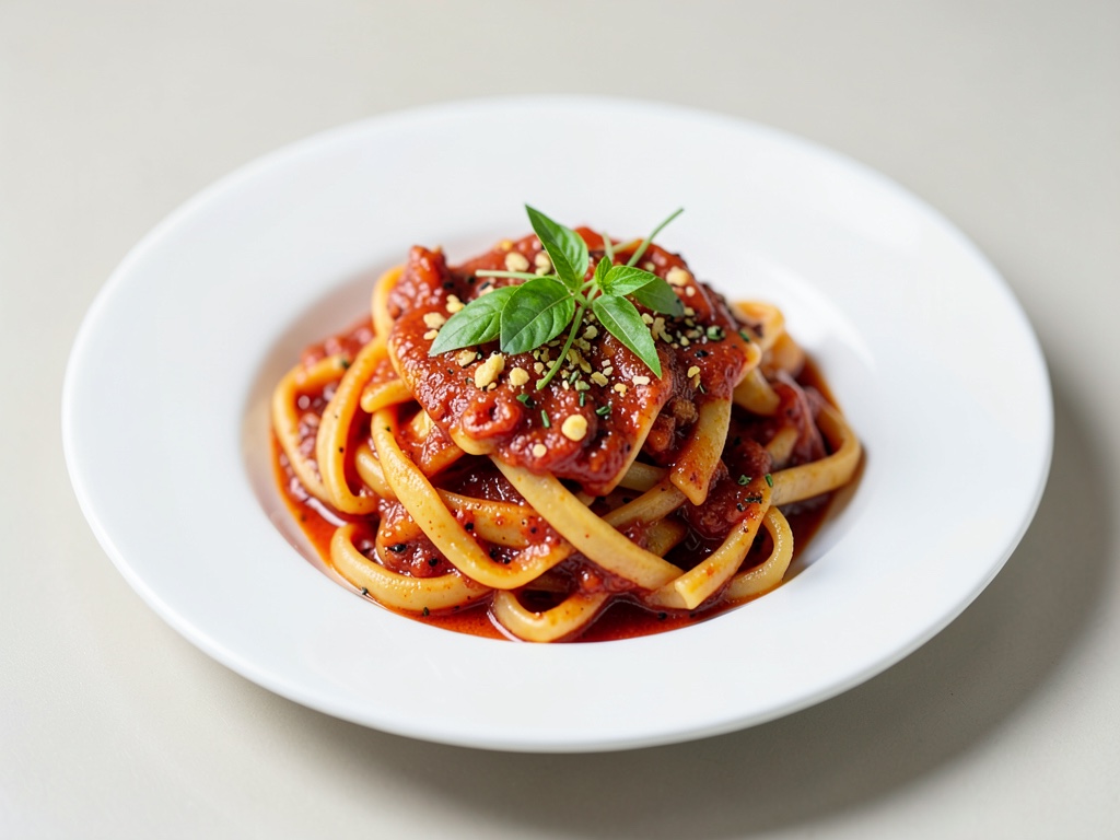 Süß-scharfe Rote-Zwiebel-Pasta-Sauce