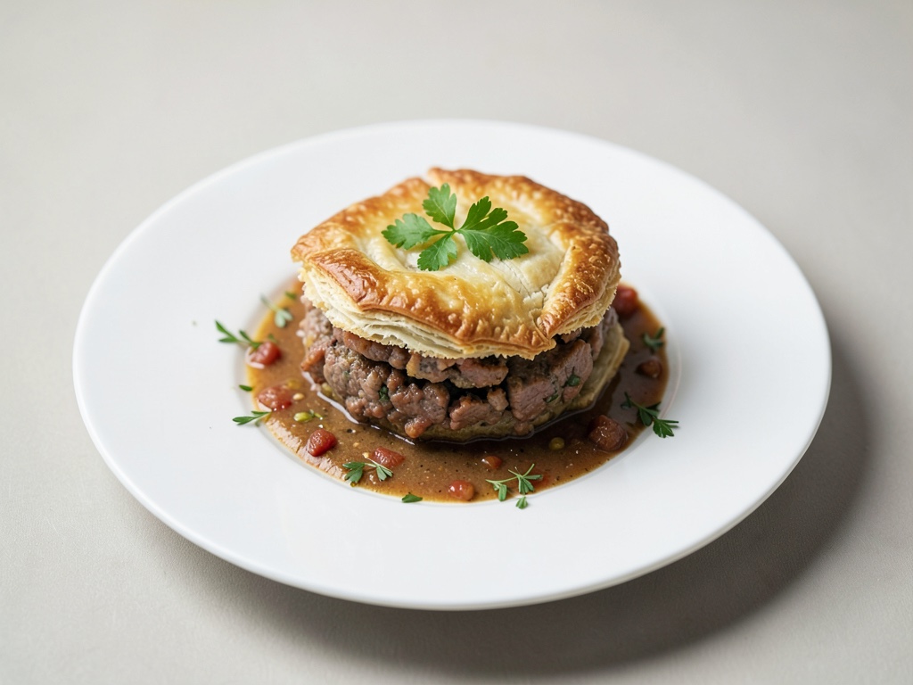 Sfiziosa torta di carne in pasta sfoglia