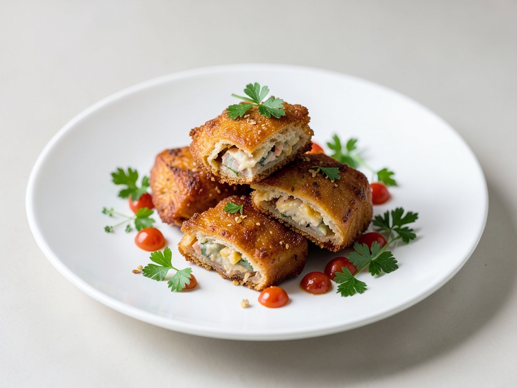 Knusprige Pasteten mit Fischfüllung