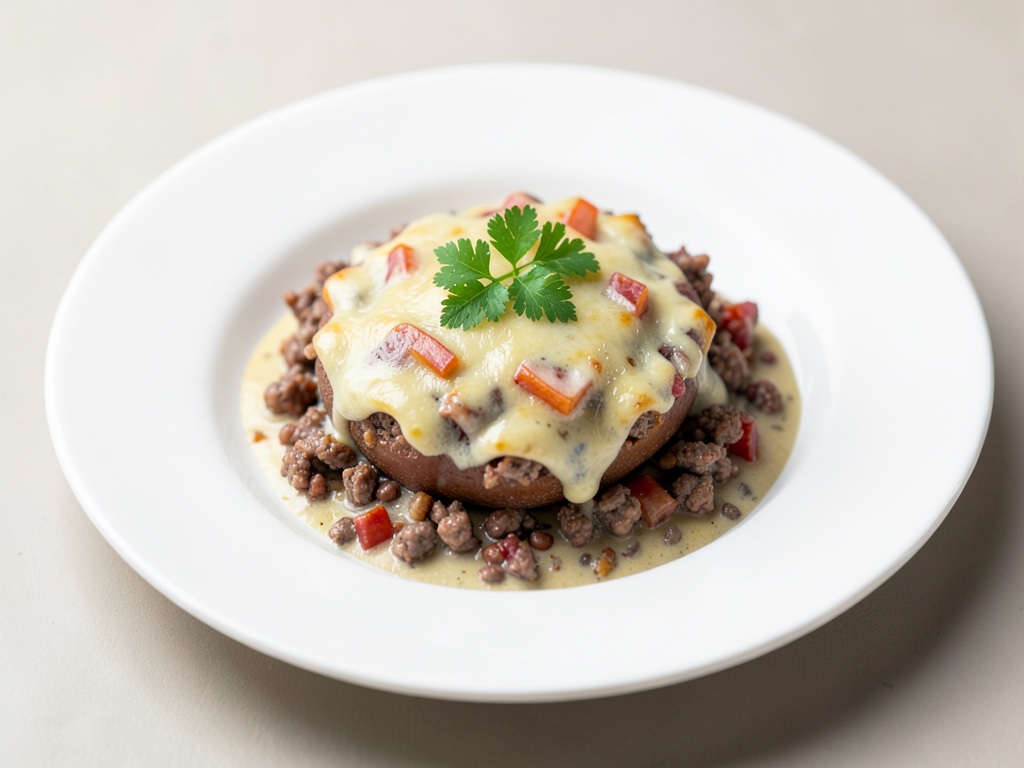 Gratin crémeux au panais et à la viande hachée