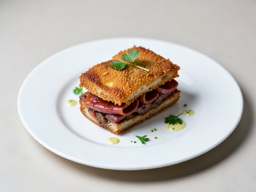 Sandwich croccante al Pastrami fuso
