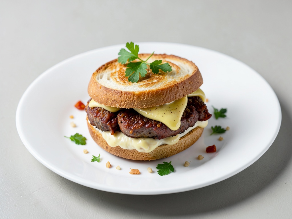 Sandwich croccante al pastrami con maionese piccante