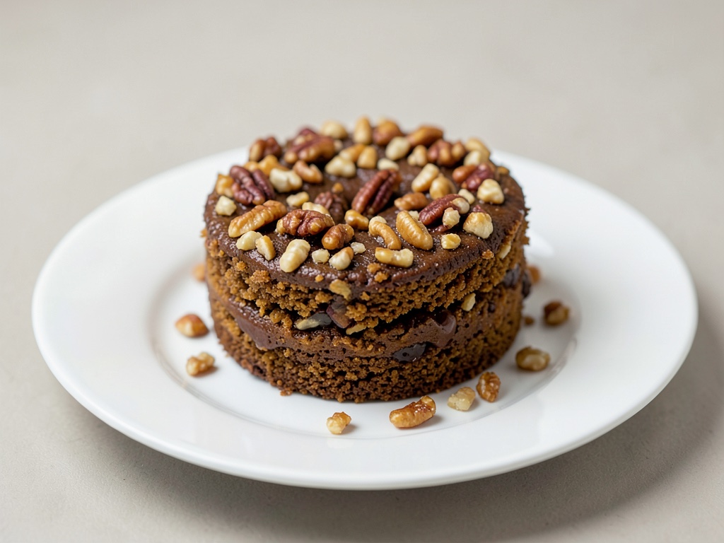 Knuspriger Pekannuss-Kürbis-Schokokuchen