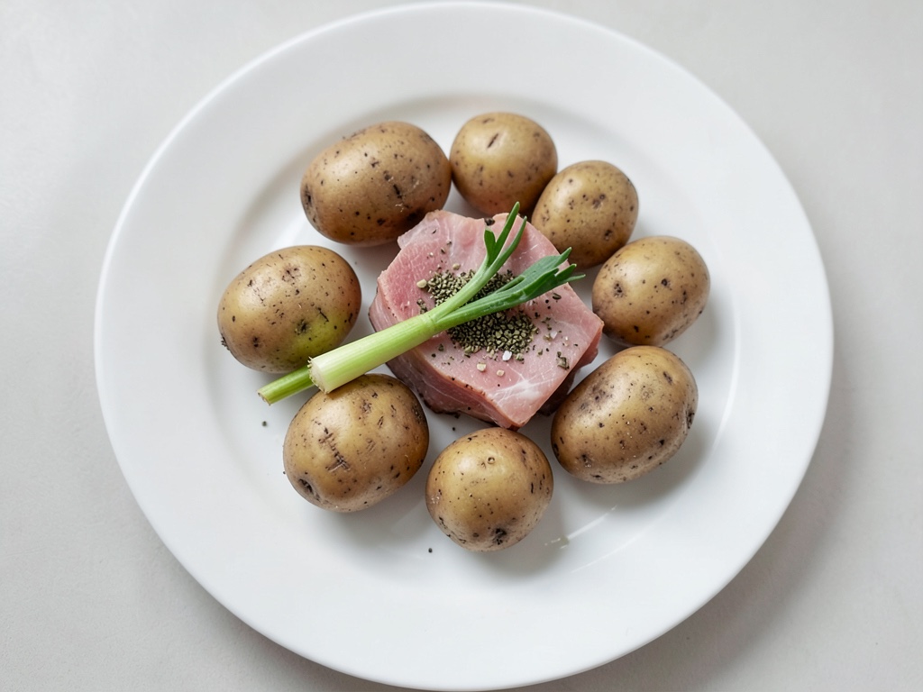 Pommes de terre au four farcies aux poireaux et au bacon