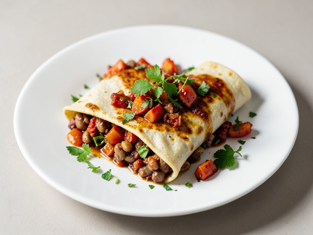 Wraps aux haricots mexicains au four