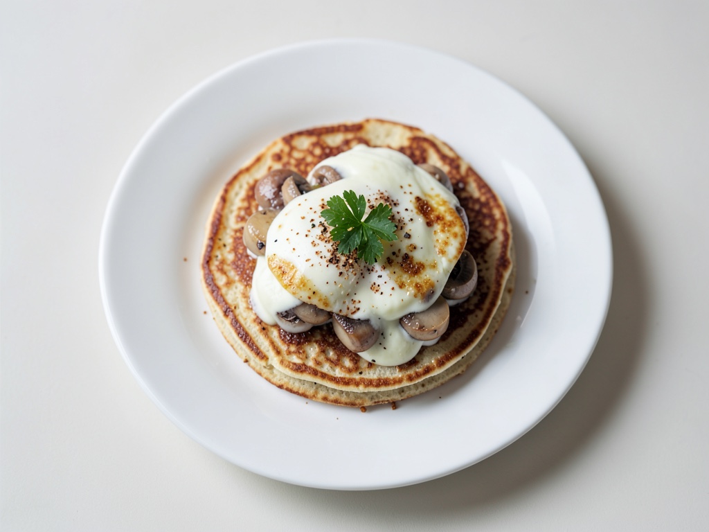 Crêpes à la garniture de champignons