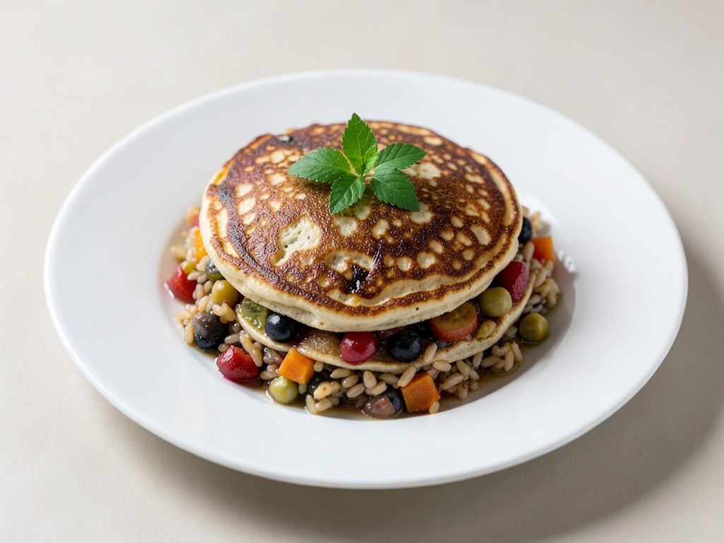 Gustose crêpes à la farce de riz fruitée