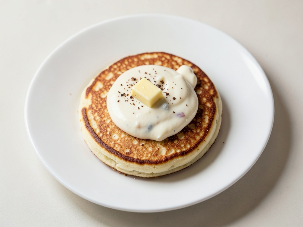 Crêpes aux fleurs avec garniture sucrée au fromage