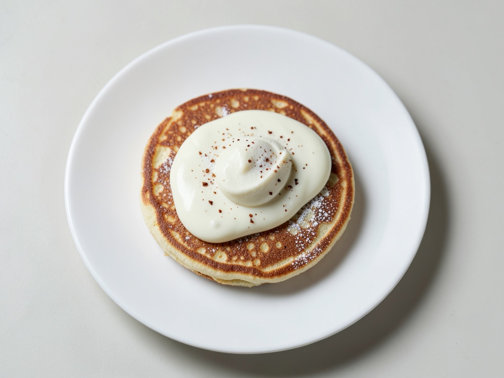 Fofluffy Pfannkuchen con crema alla vaniglia fatta in casa
