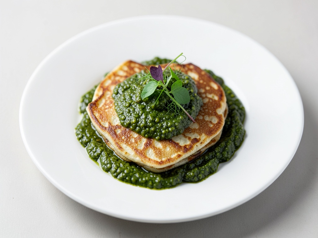 Rombi di crêpe con pesto fatto in casa