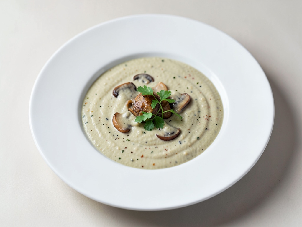 Zuppa cremosa di galletti