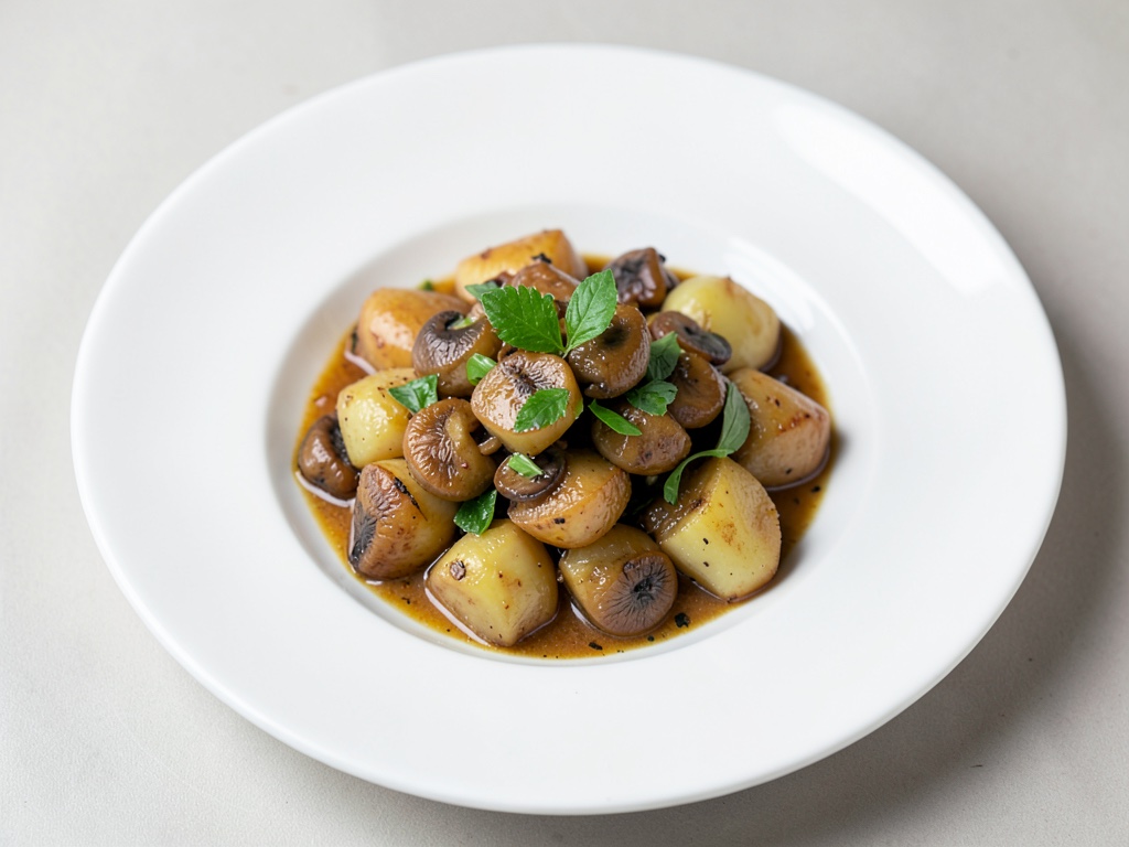 Guiso de patatas con rebozuelos