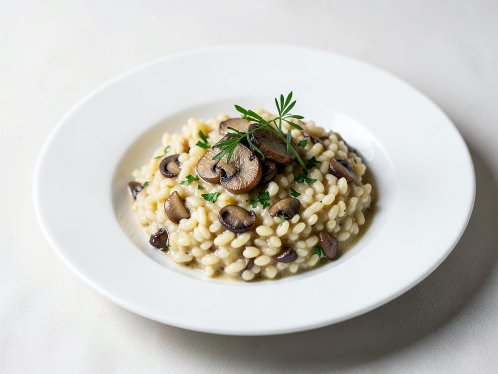 Risotto cremoso ai funghi porcini