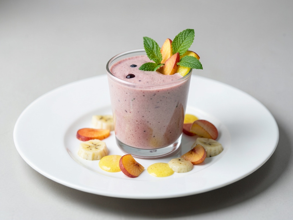 Fruchtiger Pfirsich-Banane-Smoothie
